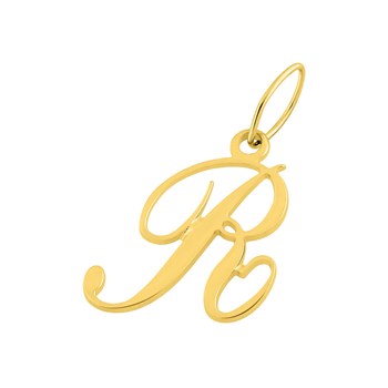 Pendentif initiale R - Or 18 Carats