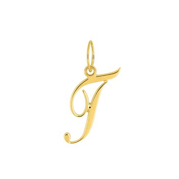 Pendentif initiale T - Or 18 Carats