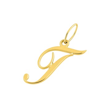 Pendentif initiale T - Or 18 Carats