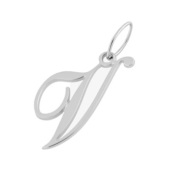 Pendentif initiale V - Or 18 Carats