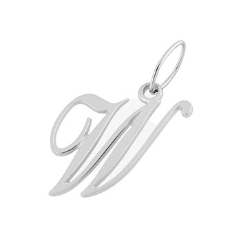 Pendentif initiale W - Or 18 Carats