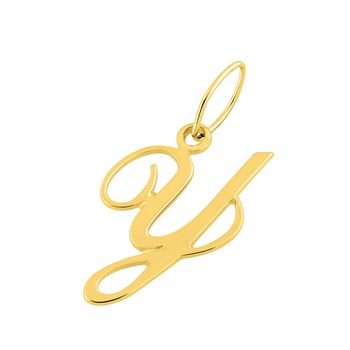 Pendentif initiale Y - Or 18 Carats
