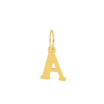 Pendentif initiale A - Or 18 Carats