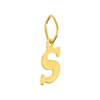 Pendentif initiale S - Or 18 Carats