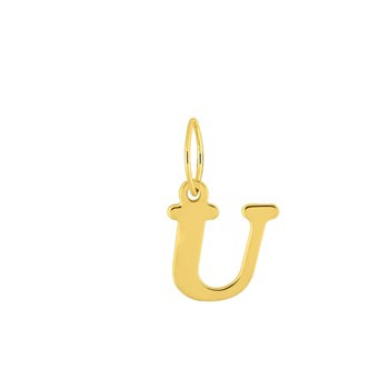 Pendentif initiale U - Or 18 Carats