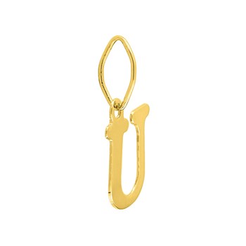 Pendentif initiale U - Or 18 Carats