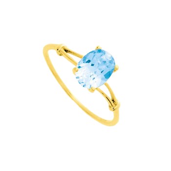 Bague Femme - topaze - Or 18 Carats