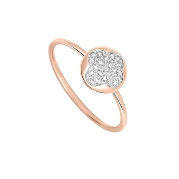 Bague Femme - Or 18 Carats - Diamant 0,09 Carats