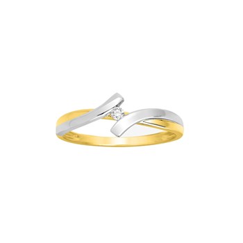 Bague Femme - Or 18 Carats - Diamant 0,03 Carats