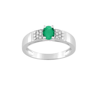 Bague femme - Emeraude - Or 18 Carats