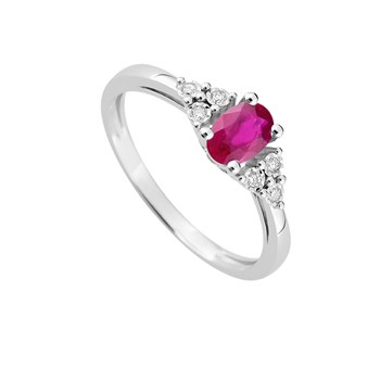 Bague femme - Rubis - Or 18 Carats