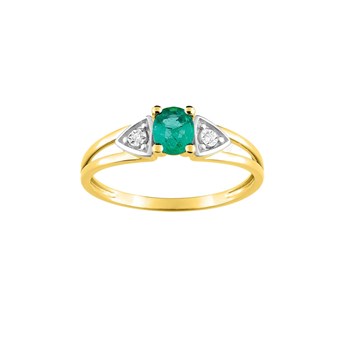 Bague femme - Emeraude - Or 18 Carats