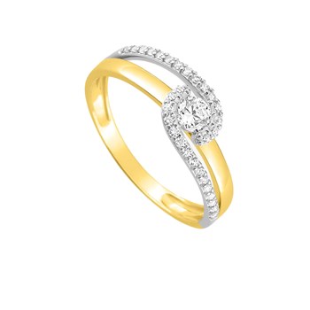 Bague femme - Oxyde de zirconium - Or 18 Carats