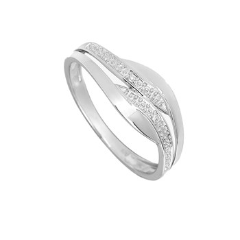 Bague Femme - Or 18 Carats - Diamant 0,01 Carats