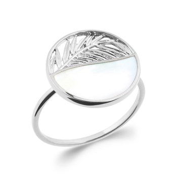 Bague Femme - Argent 925 - Nacre