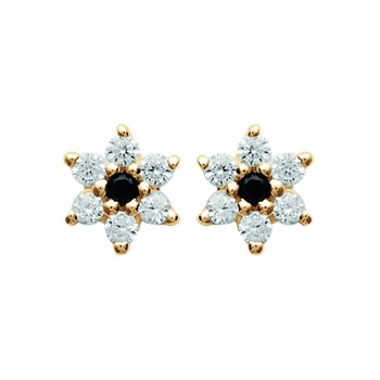 Boucles d'oreilles Femme - Plaqué Or - Oxyde de zirconium
