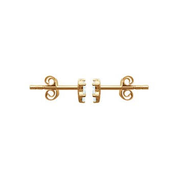 Boucles d'oreilles Femme - Plaqué Or - Oxyde de zirconium