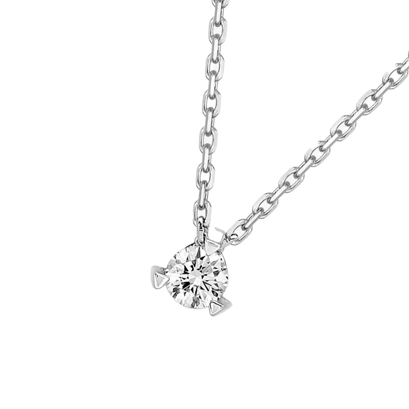 Collier Femme - Or 18 Carats - Diamant 0,1 Carats - Longueur : 42 cm - vue 2