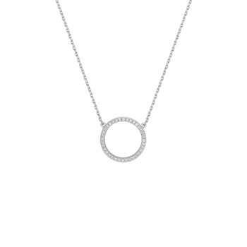 Collier Femme - Or 18 Carats - Diamant 0,09 Carats - Longueur : 42 cm