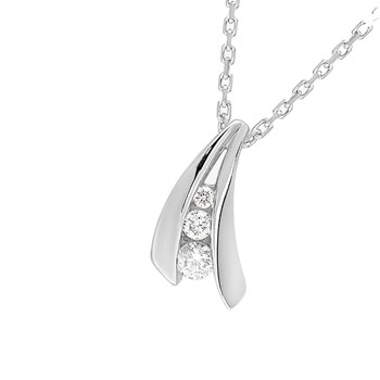 Collier Femme - Or 18 Carats - Diamant 0,08 Carats - Longueur : 42 cm