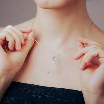 Collier Femme - Or 18 Carats - Diamant 0,08 Carats - Longueur : 42 cm
