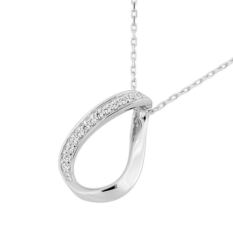 Collier Femme - Oxyde de zirconium - Or 18 Carats - Longueur : 42 cm - vue 2