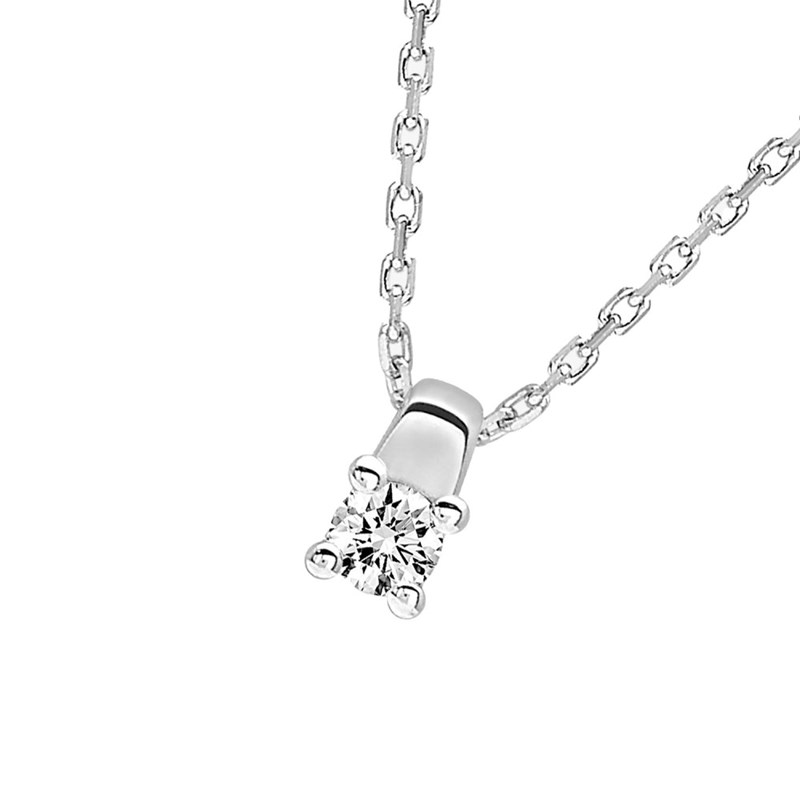 Collier Femme - Or 18 Carats - Diamant 0,08 Carats - Longueur : 42 cm - vue 2
