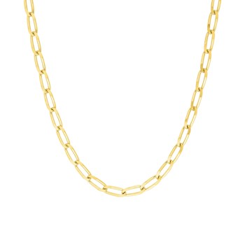 Bracelet Mixte 18 cm  - Cheval - Or 18 Carats - Largeur 5 mm