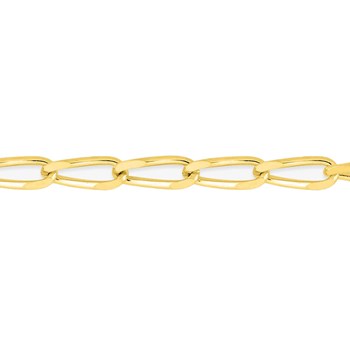 Bracelet Mixte 18 cm  - Cheval - Or 18 Carats - Largeur 5 mm