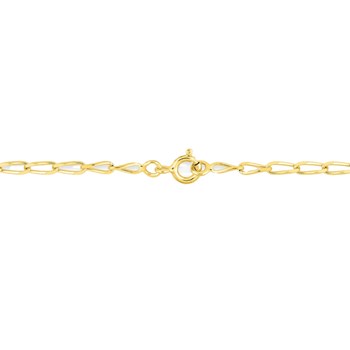 Bracelet Mixte 18 cm  - Cheval - Or 18 Carats - Largeur 5 mm