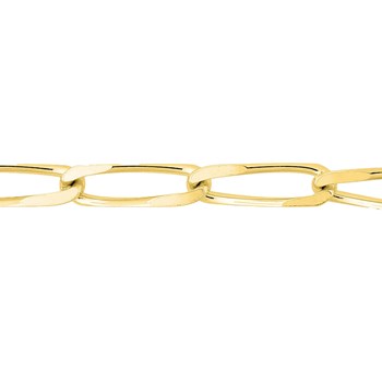 Bracelet Mixte 18 cm  - Cheval - Or 18 Carats - Largeur  3 mm