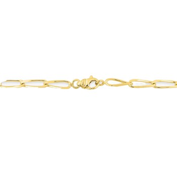 Bracelet Mixte 18 cm  - Cheval - Or 18 Carats - Largeur  3 mm
