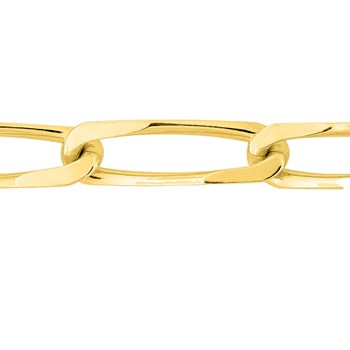 Bracelet Mixte 18 cm - Cheval - Or 18 Carats - Largeur 5 mm