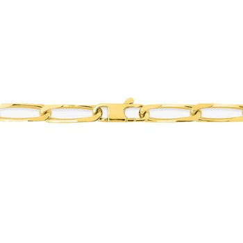 Bracelet Mixte 18 cm - Cheval - Or 18 Carats - Largeur 5 mm