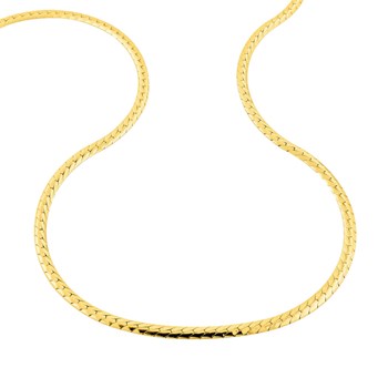 Bracelet Femme 18 cm - Maille Anglaise - Or 18 Carats - Largeur 3mm