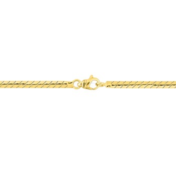 Bracelet Femme 18 cm - Maille Anglaise - Or 18 Carats - Largeur 3mm