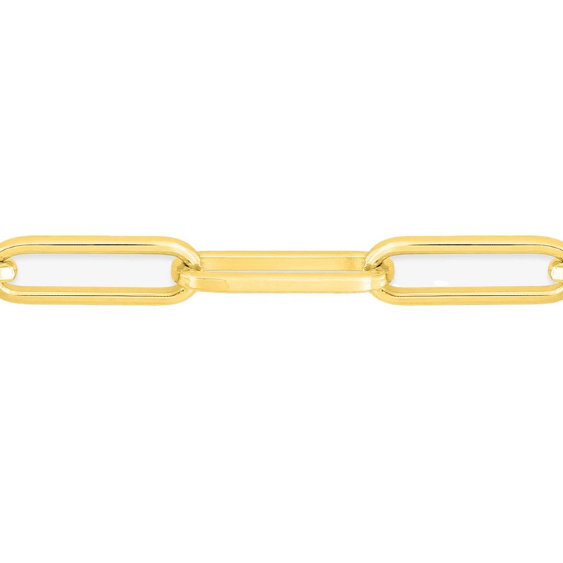 Bracelet Mixte 18 cm - Forçat carré - Or 18 Carats - Largeur 3.8 mm - vue 2
