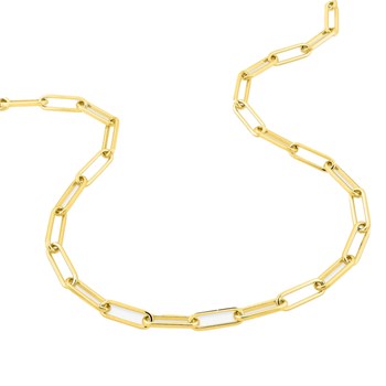 Bracelet Mixte 18 cm - Forçat carré - Or 18 Carats - Largeur 3.8 mm