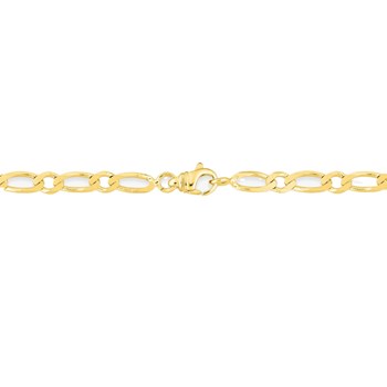 Bracelet Mixte 18 cm - Or 18 Carats - Largeur 4 mm