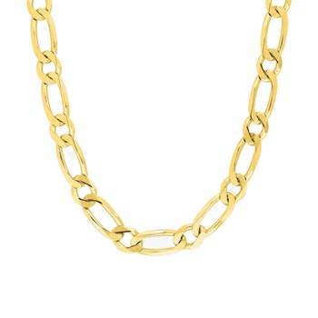 Bracelet Mixte 18 cm - Cheval alterné - Or 18 Carats - Largeur 5 mm