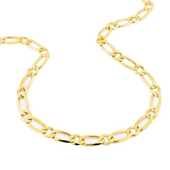 Bracelet Mixte 18 cm - Cheval alterné - Or 18 Carats - Largeur 5 mm