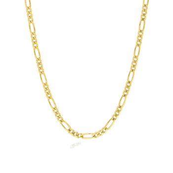 Bracelet Mixte 18 cm - Cheval alterné - Or 18 Carats - Largeur 2.5 mm