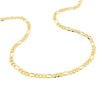 Bracelet Mixte 18 cm - Cheval alterné - Or 18 Carats - Largeur 4 mm