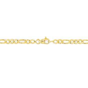 Bracelet Mixte 18 cm - Cheval alterné - Or 18 Carats - Largeur 4 mm