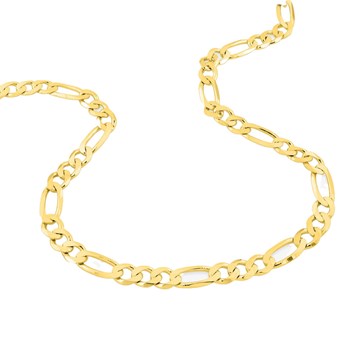 Bracelet Mixte 18 cm - Cheval alterné - Or 18 Carats - Largeur 5 mm