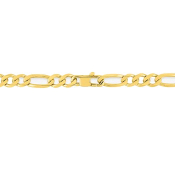 Bracelet Mixte 18 cm - Cheval alterné - Or 18 Carats - Largeur 5 mm