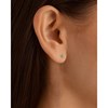 Boucles d'oreilles femme - émeraude - Or 9 Carats - vue V3