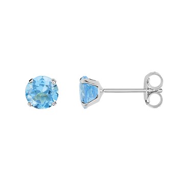 Boucles d'oreilles enfant - topaze - Or 9 Carats
