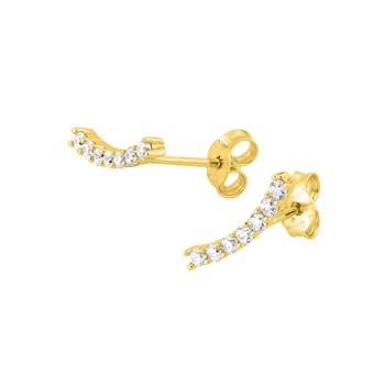 Boucles d'oreilles femme - Oxyde de zirconium - Or 9 Carats
