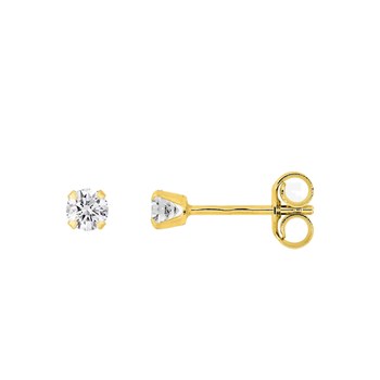Boucles d'oreilles femme - Oxyde de zirconium - Or 9 Carats
